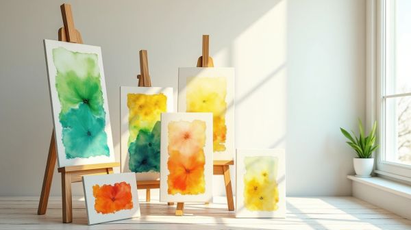 Choisissez des peintures aquarelle contemporaines uniques